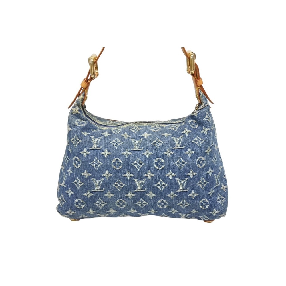 Louis Vuitton Blue Indigo Denim Shoulder Monogram Bag Baggy - Picture 3 of 9